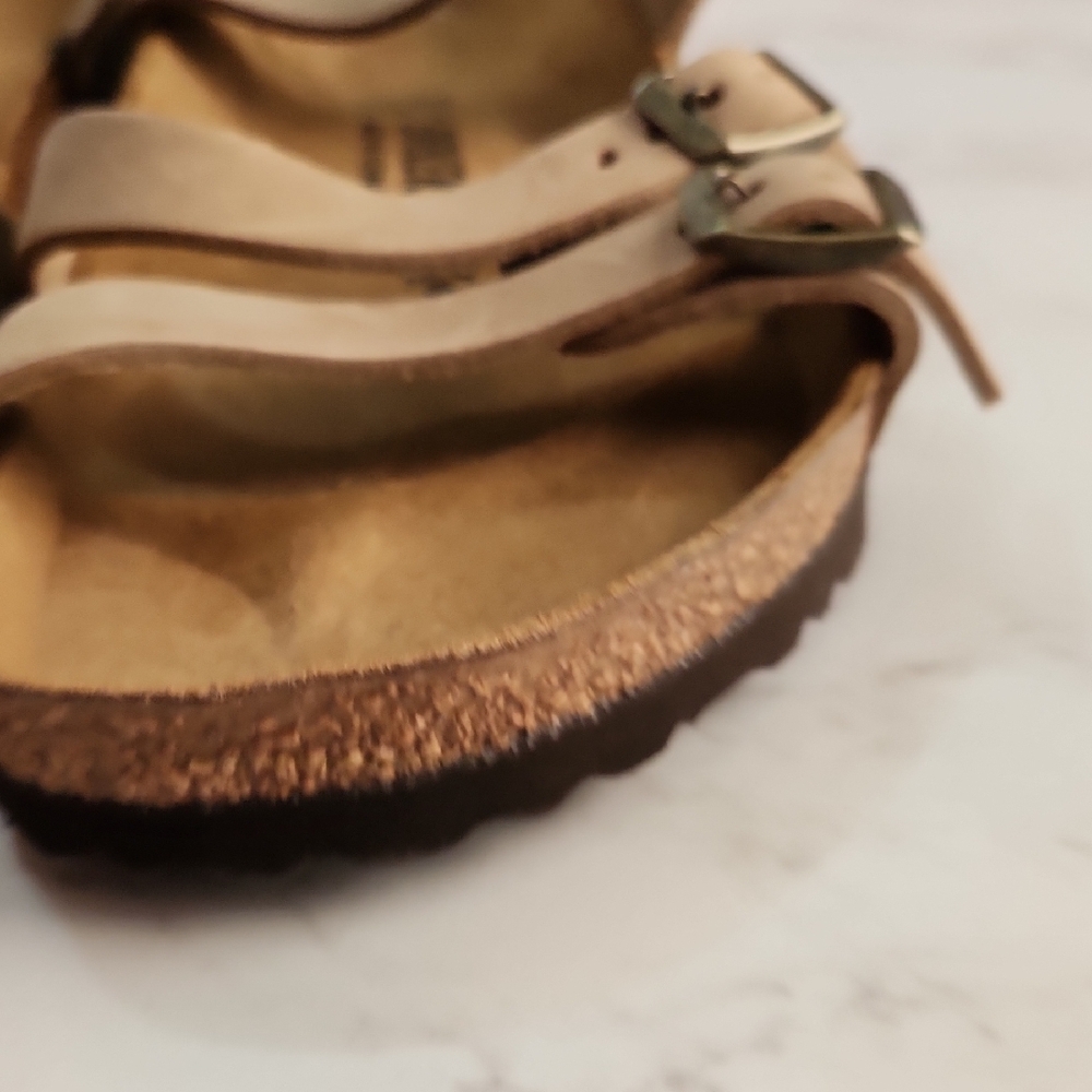 Birkenstock Tan Sandals with Adjustable Straps Like New - Picture 7 of 12